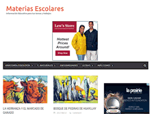 Tablet Screenshot of materiasescolares.com